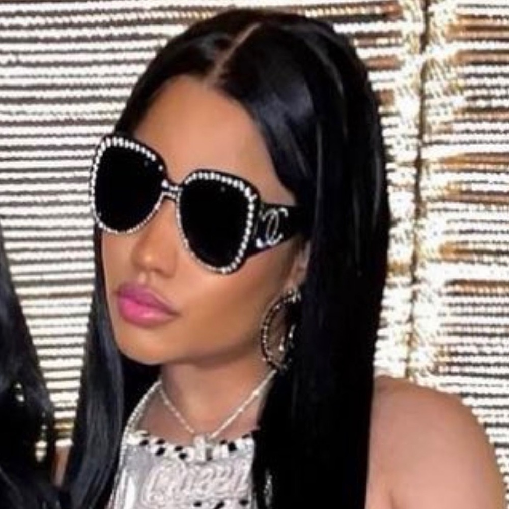 CHANEL Black Sunglasses with Silver Accents - Picture 12 of 12